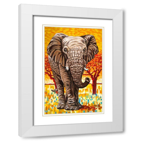 Wild Africa I White Modern Wood Framed Art Print with Double Matting by Vitaletti, Carolee