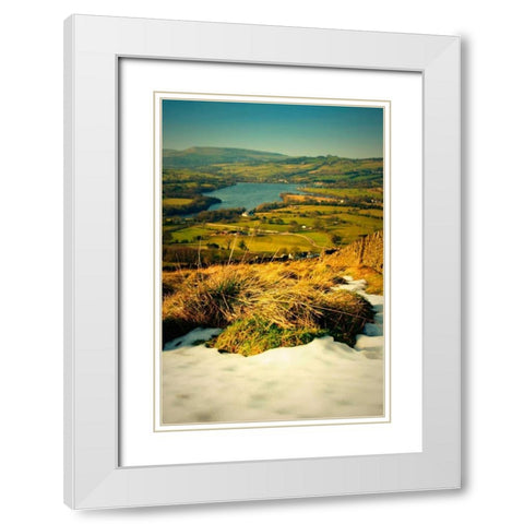Blue Skies II White Modern Wood Framed Art Print with Double Matting by Bell, Lillian