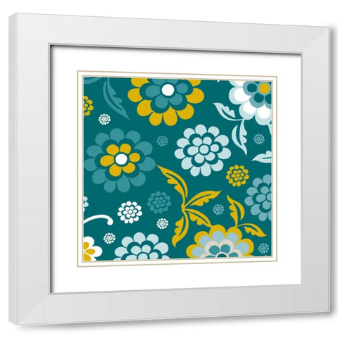 Emerald Forest IV White Modern Wood Framed Art Print with Double Matting by Ketchum, Nicole