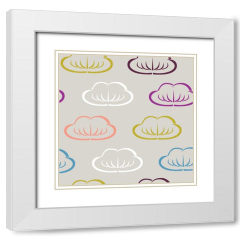 Clouds II White Modern Wood Framed Art Print with Double Matting by Ketchum, Nicole