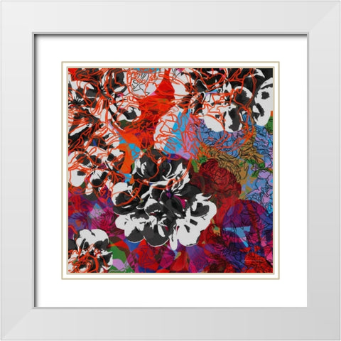 Trace Elements III White Modern Wood Framed Art Print with Double Matting by Burghardt, James