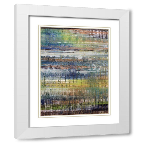 Rushes II White Modern Wood Framed Art Print with Double Matting by Butler, John