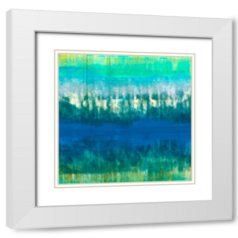 Marine II White Modern Wood Framed Art Print with Double Matting by Butler, John