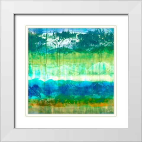 Marine V White Modern Wood Framed Art Print with Double Matting by Butler, John