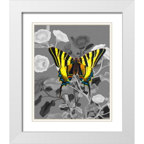 On Display V White Modern Wood Framed Art Print with Double Matting by Burghardt, James