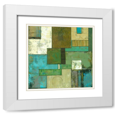 Fossil Infusion II b White Modern Wood Framed Art Print with Double Matting by Joy, Julie
