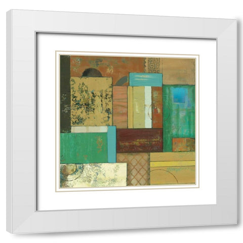 Fossil Infusion IV a White Modern Wood Framed Art Print with Double Matting by Joy, Julie