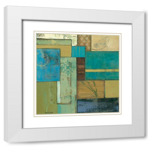 Fossil Infusion IV b White Modern Wood Framed Art Print with Double Matting by Joy, Julie