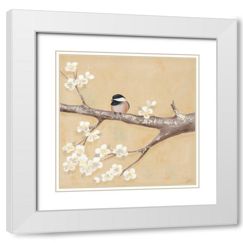 Sweet Birds II White Modern Wood Framed Art Print with Double Matting by Reynolds, Jade