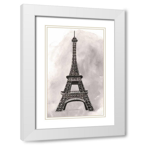 World Landmarks III White Modern Wood Framed Art Print with Double Matting by Popp, Grace