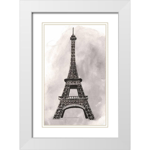 World Landmarks III White Modern Wood Framed Art Print with Double Matting by Popp, Grace