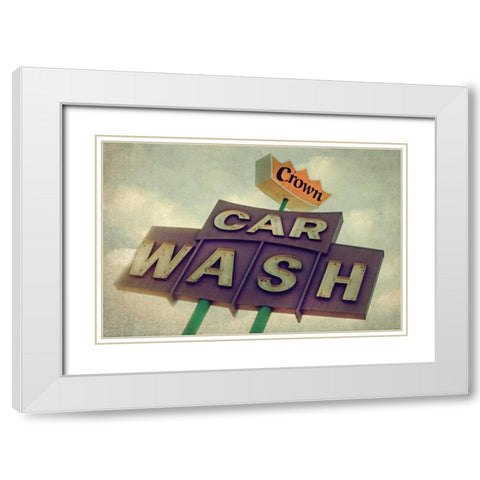 Vintage LA VII White Modern Wood Framed Art Print with Double Matting by Malek, Honey