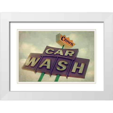 Vintage LA VII White Modern Wood Framed Art Print with Double Matting by Malek, Honey