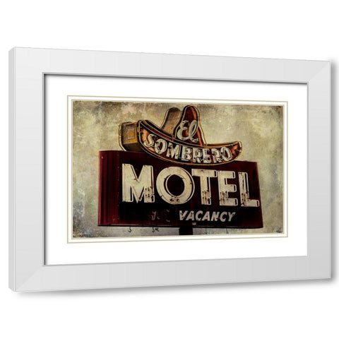 Vintage LA XI White Modern Wood Framed Art Print with Double Matting by Malek, Honey