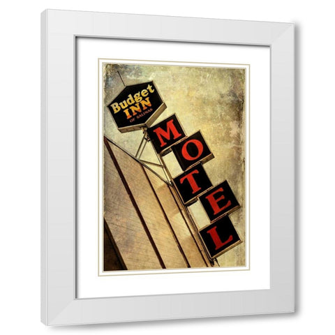 Vintage LA XIV White Modern Wood Framed Art Print with Double Matting by Malek, Honey