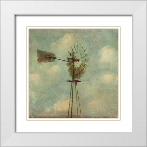 In Country I White Modern Wood Framed Art Print with Double Matting by Malek, Honey