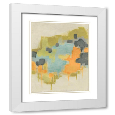 Incidental Boundary I White Modern Wood Framed Art Print with Double Matting by Vess, June Erica