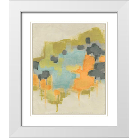 Incidental Boundary I White Modern Wood Framed Art Print with Double Matting by Vess, June Erica