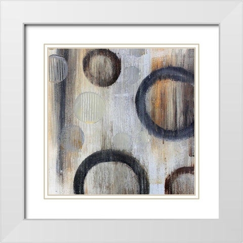 Geometric Abstraction I White Modern Wood Framed Art Print with Double Matting by Orlov, Irena
