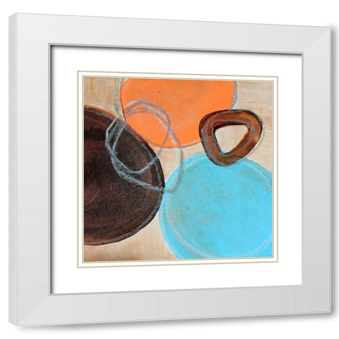 Sparkling Mix I White Modern Wood Framed Art Print with Double Matting by Orlov, Irena