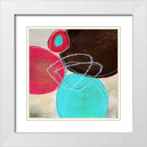 Sparkling Mix II White Modern Wood Framed Art Print with Double Matting by Orlov, Irena