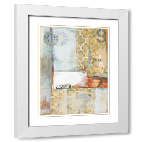 Downtown Numbers II White Modern Wood Framed Art Print with Double Matting by Fuchs, Jodi