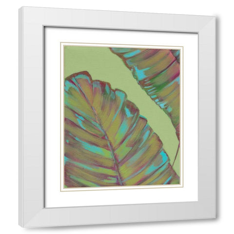 Kona Garden I White Modern Wood Framed Art Print with Double Matting by Fuchs, Jodi