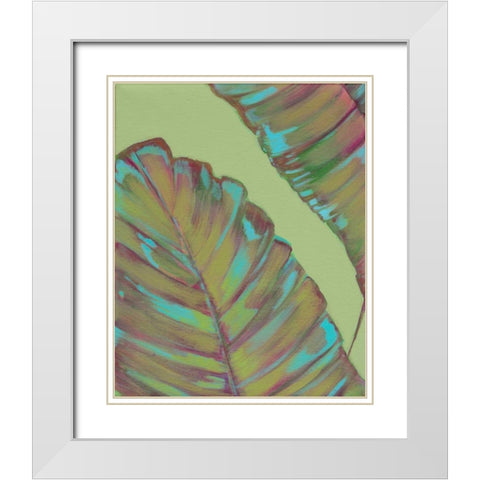 Kona Garden I White Modern Wood Framed Art Print with Double Matting by Fuchs, Jodi