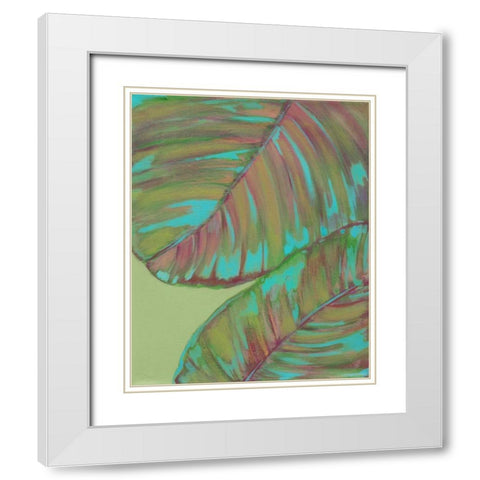 Kona Garden III White Modern Wood Framed Art Print with Double Matting by Fuchs, Jodi