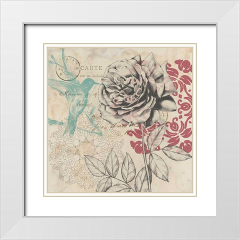 Beautiful Bounty II White Modern Wood Framed Art Print with Double Matting by Goldberger, Jennifer