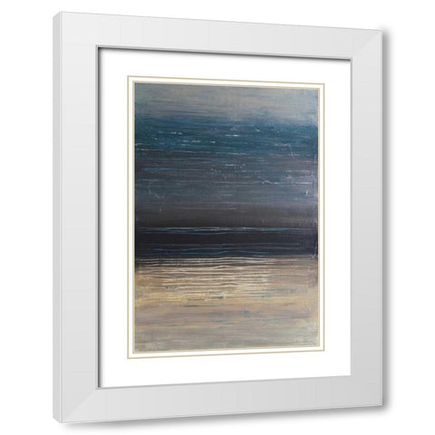 Easy Reflections II White Modern Wood Framed Art Print with Double Matting by Avondet, Natalie