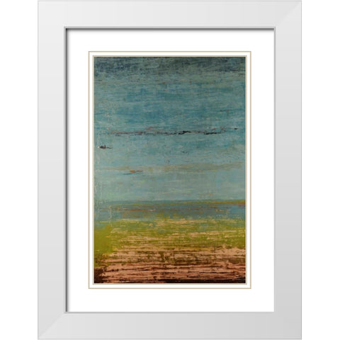 Easy Reflections IV White Modern Wood Framed Art Print with Double Matting by Avondet, Natalie
