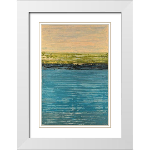 Easy Reflections V White Modern Wood Framed Art Print with Double Matting by Avondet, Natalie