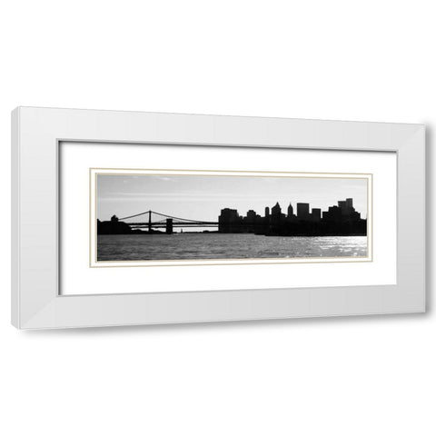 NY Scenes I White Modern Wood Framed Art Print with Double Matting by Pica, Jeff