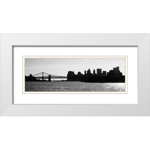 NY Scenes I White Modern Wood Framed Art Print with Double Matting by Pica, Jeff
