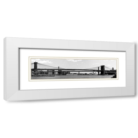 NY Scenes IV White Modern Wood Framed Art Print with Double Matting by Pica, Jeff
