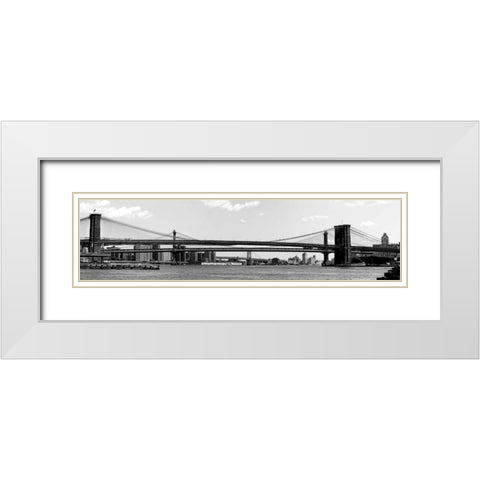 NY Scenes IV White Modern Wood Framed Art Print with Double Matting by Pica, Jeff