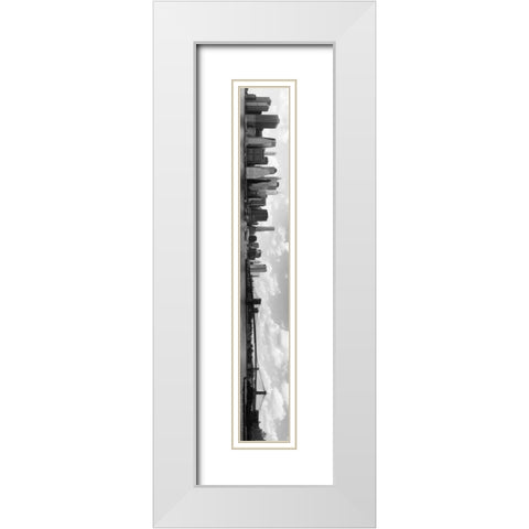 NY Scenes V White Modern Wood Framed Art Print with Double Matting by Pica, Jeff