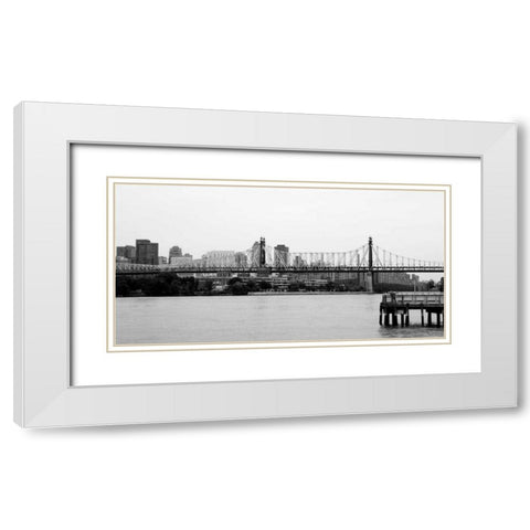 NY Scenes VI White Modern Wood Framed Art Print with Double Matting by Pica, Jeff