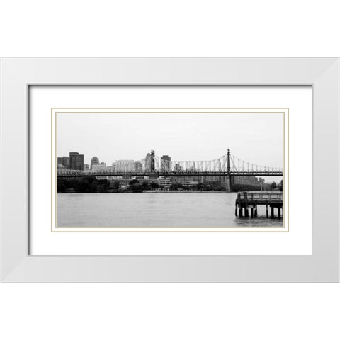 NY Scenes VI White Modern Wood Framed Art Print with Double Matting by Pica, Jeff