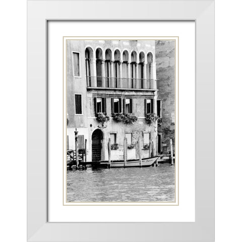 Venice Scenes II White Modern Wood Framed Art Print with Double Matting by Pica, Jeff