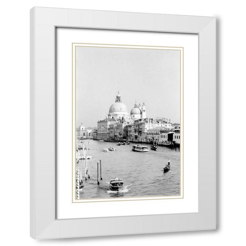Venice Scenes III White Modern Wood Framed Art Print with Double Matting by Pica, Jeff