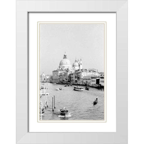 Venice Scenes III White Modern Wood Framed Art Print with Double Matting by Pica, Jeff