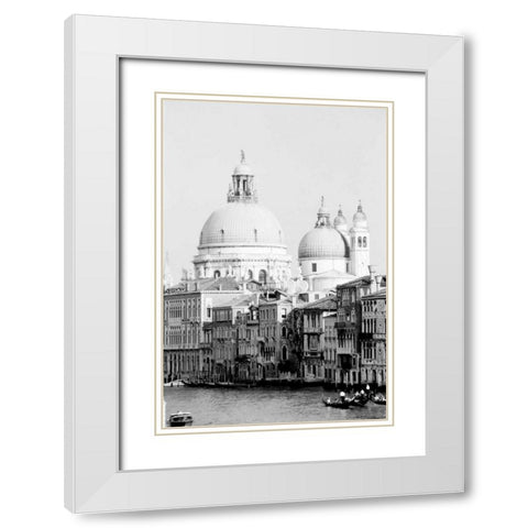 Venice Scenes IV White Modern Wood Framed Art Print with Double Matting by Pica, Jeff
