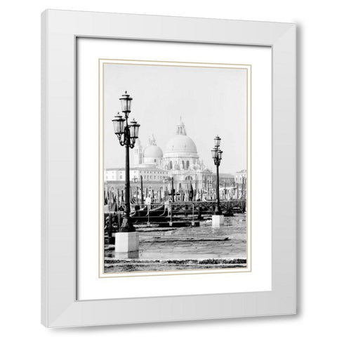 Venice Scenes V White Modern Wood Framed Art Print with Double Matting by Pica, Jeff