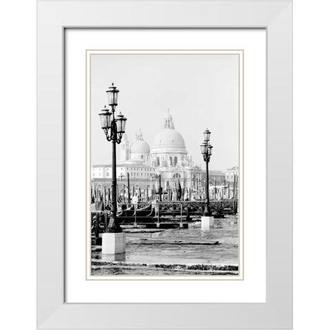 Venice Scenes V White Modern Wood Framed Art Print with Double Matting by Pica, Jeff