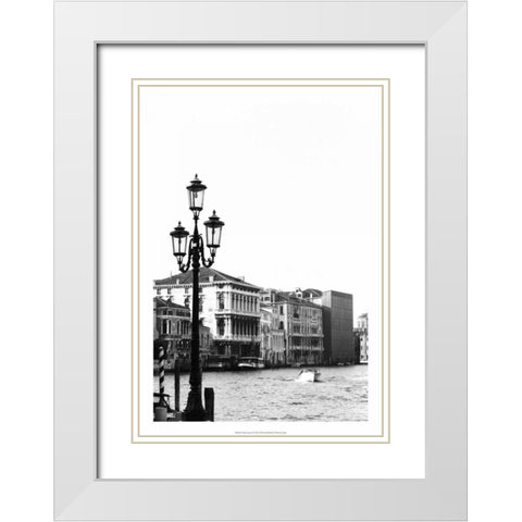 Venice Scenes VI White Modern Wood Framed Art Print with Double Matting by Pica, Jeff