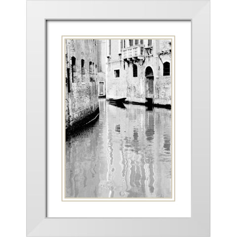 Venice Scenes VII White Modern Wood Framed Art Print with Double Matting by Pica, Jeff