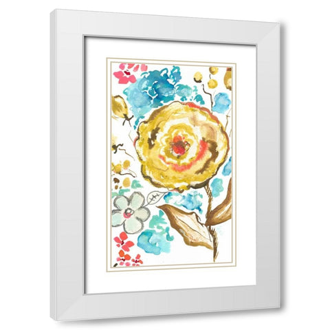 Sussex Garden I White Modern Wood Framed Art Print with Double Matting by Minasian, Julia