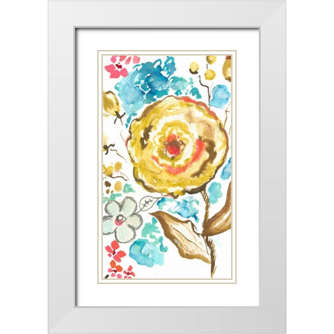 Sussex Garden I White Modern Wood Framed Art Print with Double Matting by Minasian, Julia